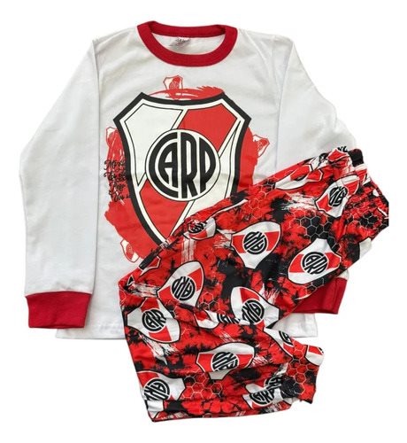 Conjunto Pijama Invierno River Manga Larga Niños